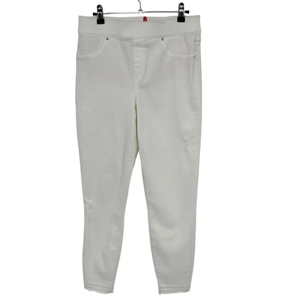 Spanx Distressed Jeans/Jeggings White Medium